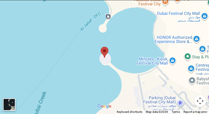 Map showing Helipad by Frozen Cherry at 25.2208893, 55.3491753